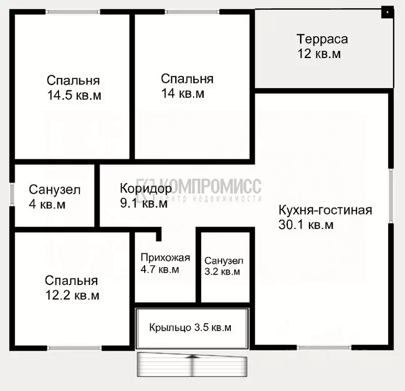 Дом в Краснодарский край, Северский район, Афипское городское ... - Фото 2