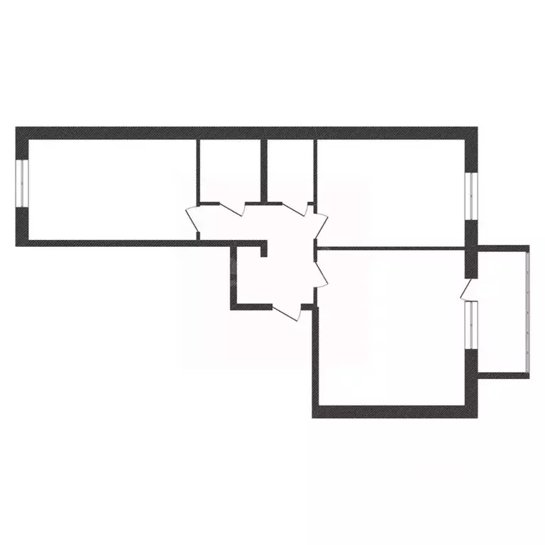 2-к кв. Калужская область, Совхоз Боровский с/пос, д. Кабицыно ул. ... - Фото 2