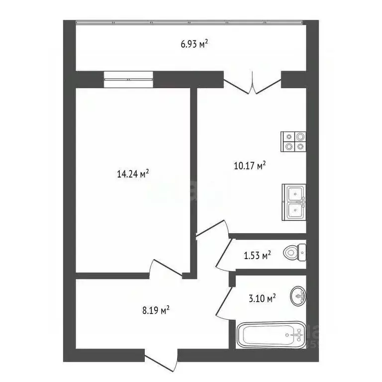 1-к кв. Марий Эл, Йошкар-Ола городской округ, с. Семеновка ул. ... - Фото 2