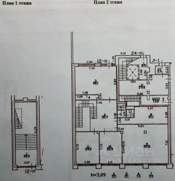 Помещение свободного назначения в Санкт-Петербург Тверская ул., 1 (253 ... - Фото 2