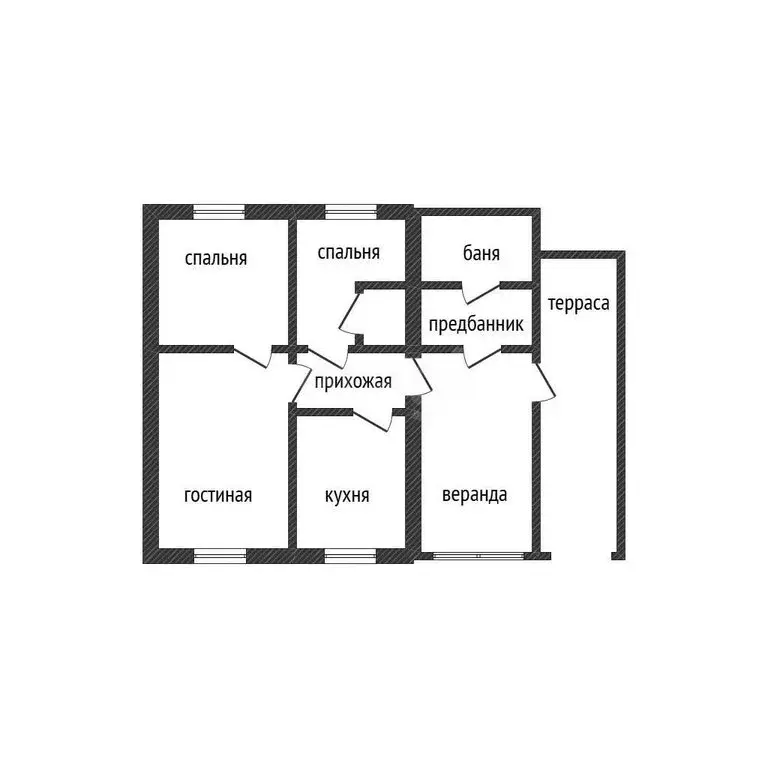 Дом в село Алтайское, Лесная улица (66.4 м) - Фото 1