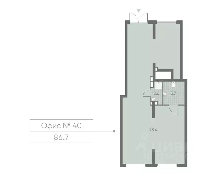Помещение свободного назначения в Москва Лучи жилой комплекс (87 м) - Фото 1