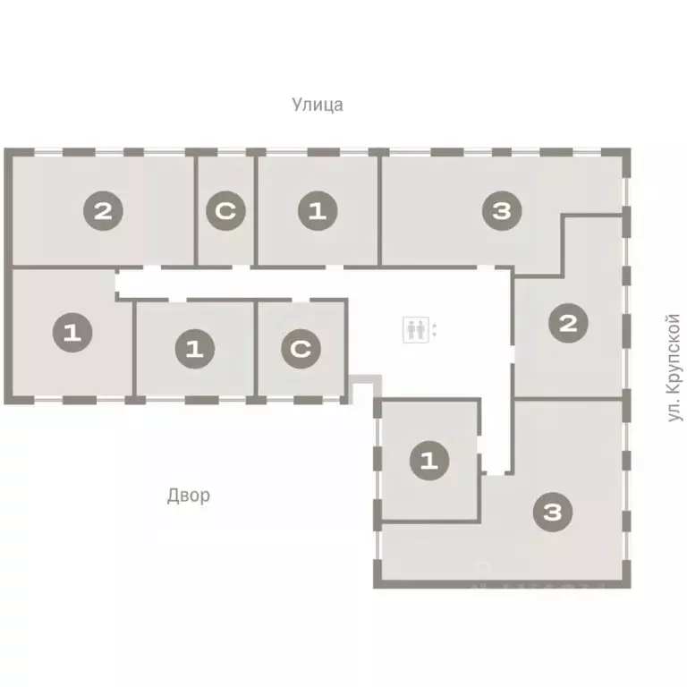 Студия Омская область, Омск  (22.84 м) - Фото 1