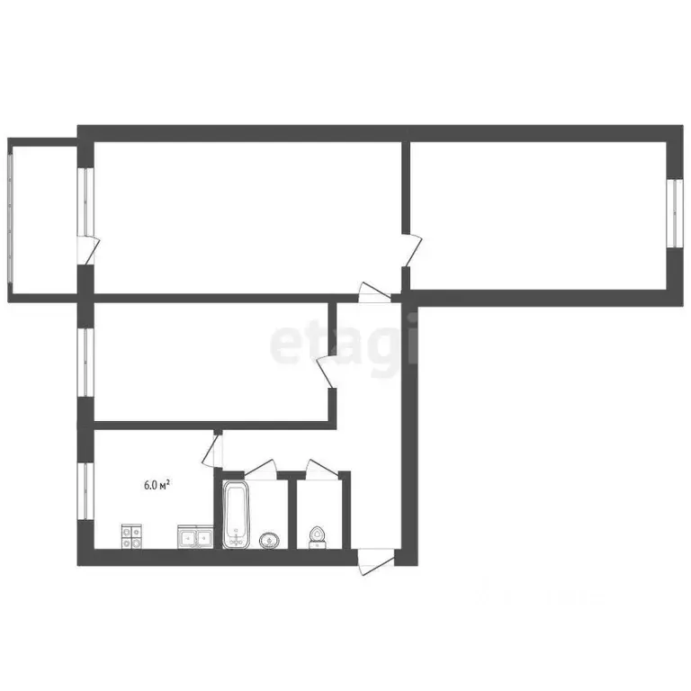 3-к кв. Владимирская область, Муром Карачаровское ш., 30 (58.9 м) - Фото 0