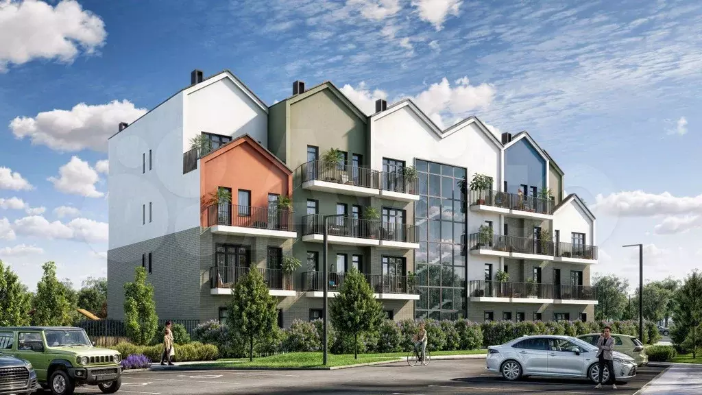 Квартира-студия, 64,1 м, 1/4 эт. - Фото 1