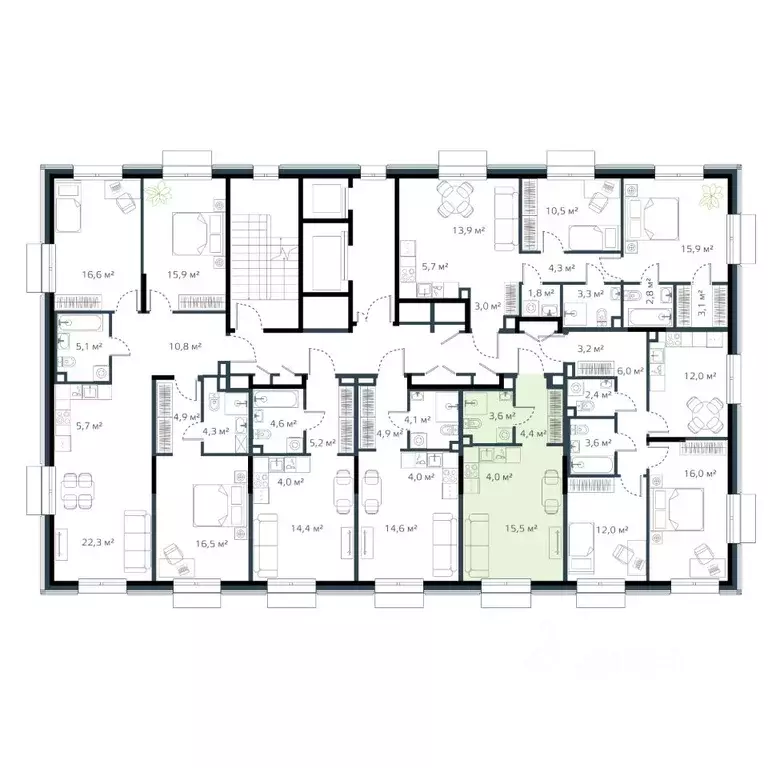 1-к кв. Приморский край, Владивосток Дом на Востоке жилой комплекс, ... - Фото 2