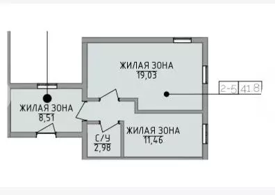 2-комнатная квартира: Алушта, улица Володарского, 8 (41.9 м) - Фото 1