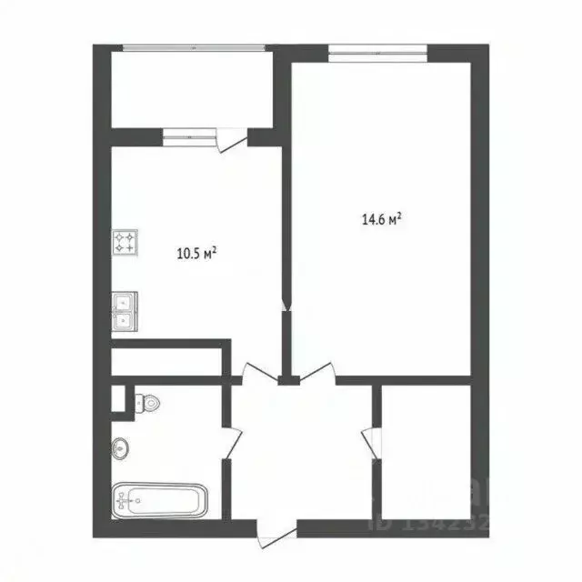 1-к кв. Москва Старокрымская ул., 15к1 (41.0 м) - Фото 1