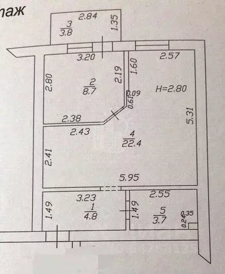 1-к кв. Краснодарский край, Анапа ул. Объездная, 36к1 (43.4 м) - Фото 2