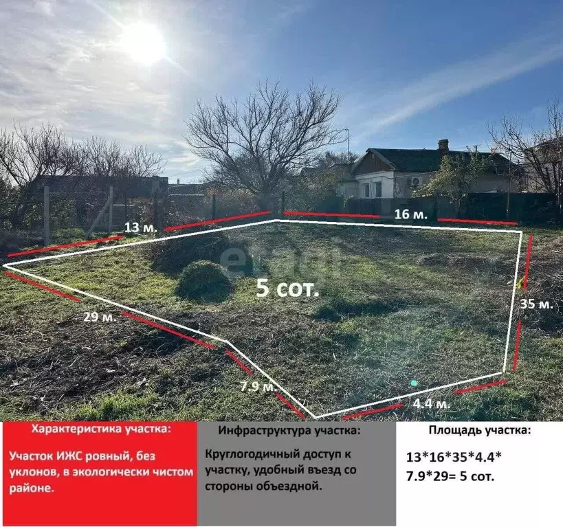 Участок в Крым, Симферополь пер. Планеристов (5.0 сот.) - Фото 1