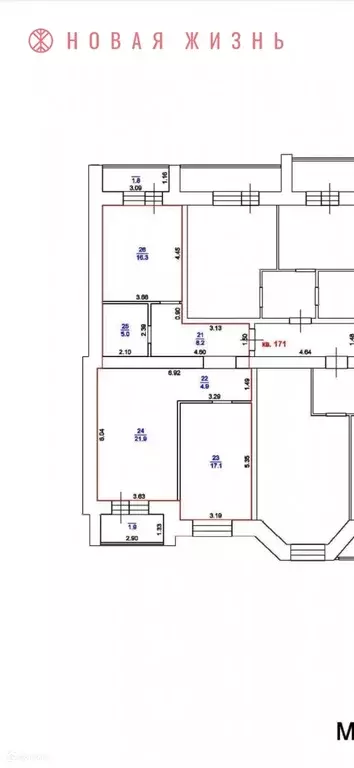 Продаётся 2-к квартира, 73.4 м - Фото 1