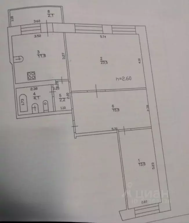 3-к кв. Татарстан, Казань просп. Победы, 100 (71.0 м) - Фото 2