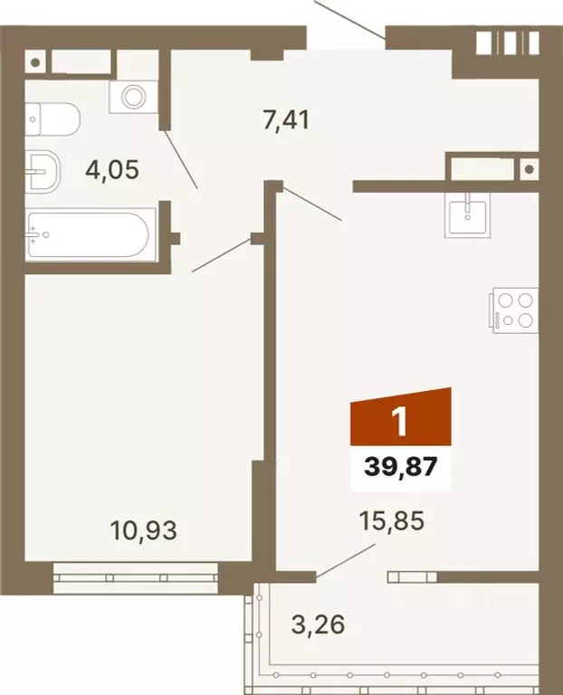 1-к кв. Свердловская область, Екатеринбург ул. Волгоградская, 197 ... - Фото 1