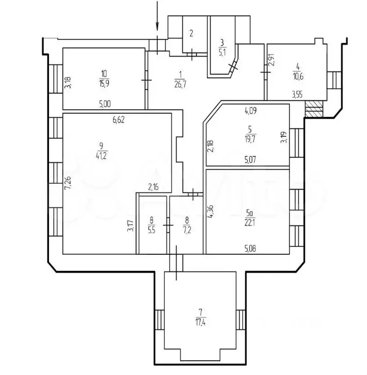 Офис Б класса у м. Китай Город, 170 м - Фото 1