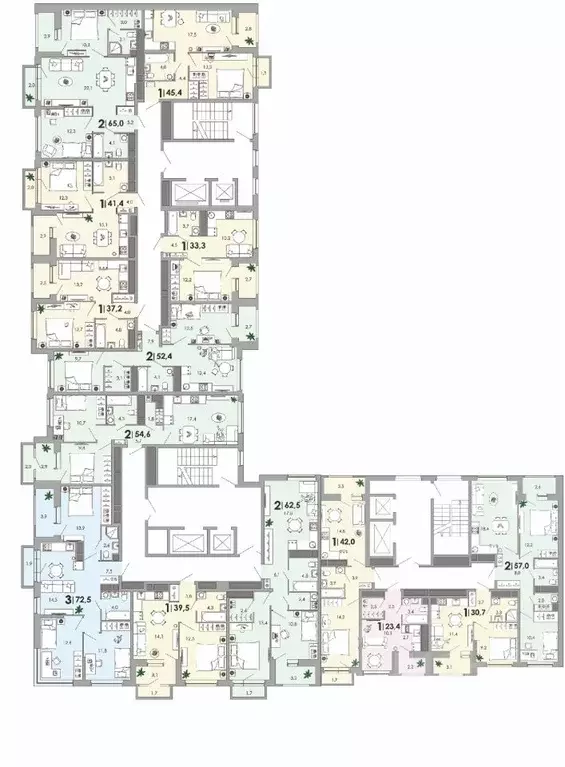 2-к кв. Тверская область, Тверь Южный мкр,  (57.0 м) - Фото 2