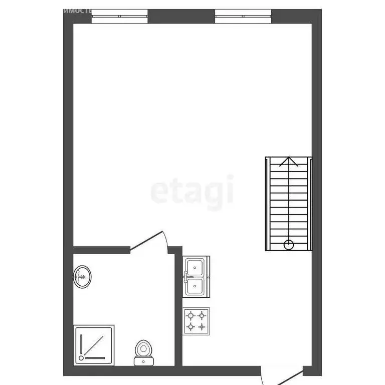 1к в 4-комнатной квартире (24 м) - Фото 1