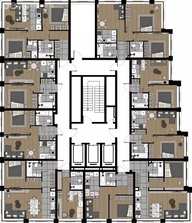 2-комнатная квартира: Москва, улица Берзарина, 37 (46.77 м) - Фото 1