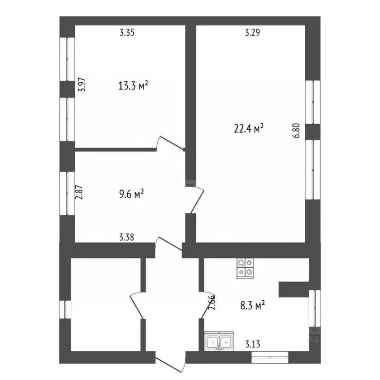 Дом в Мордовия, Ромодановский район, с. Анненково Центральная ул., 11 ... - Фото 2
