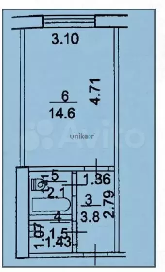 квартира-студия, 22 м, 2/9 эт. - Фото 0