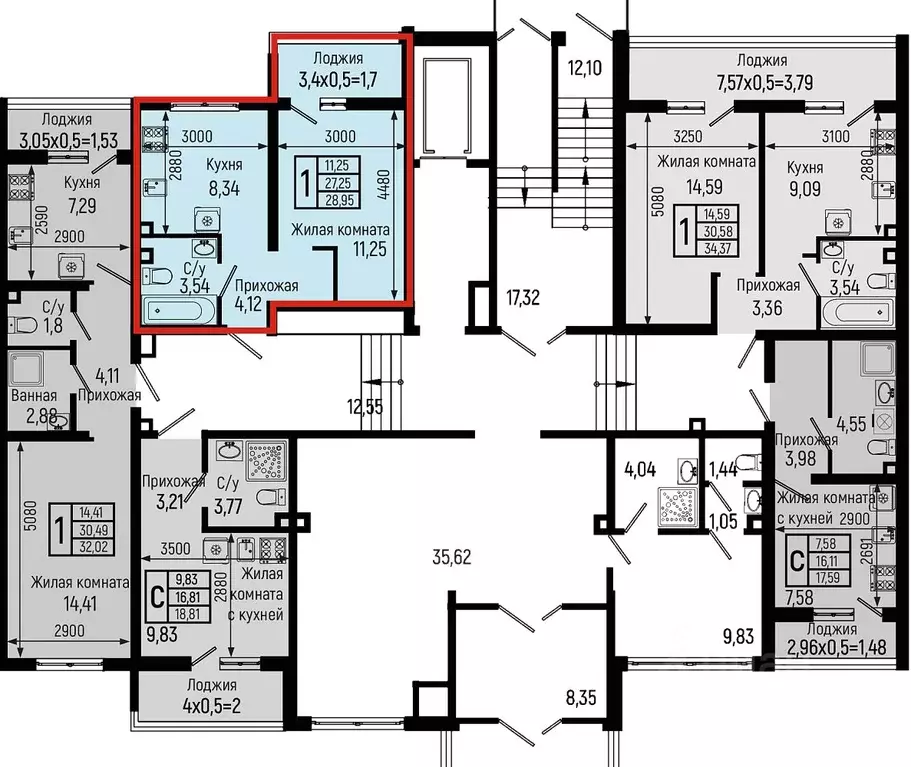 1-к кв. Краснодарский край, Туапсинский муниципальный округ, с. Небуг ... - Фото 2