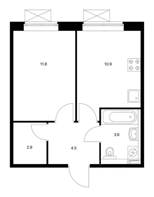 1-к кв. Московская область, Красногорск городской округ, пос. ... - Фото 2