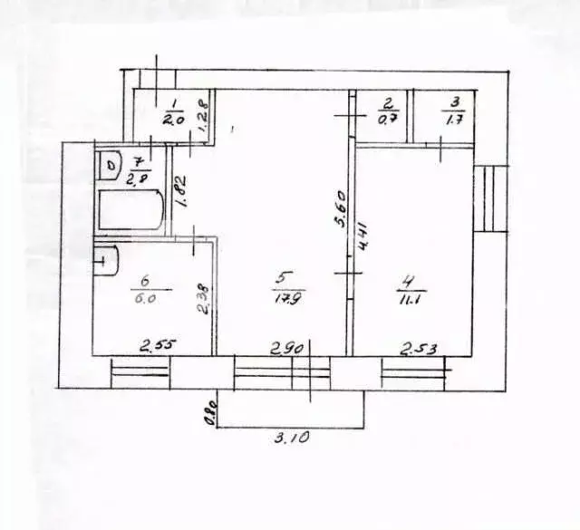 2-к кв. Липецкая область, Липецк ул. Циолковского, 3/5 (41.1 м) - Фото 1