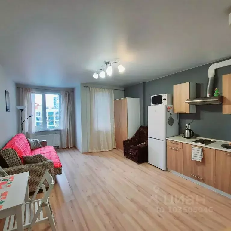 Студия Санкт-Петербург ул. Вадима Шефнера, 10к1 (27.0 м) - Фото 0