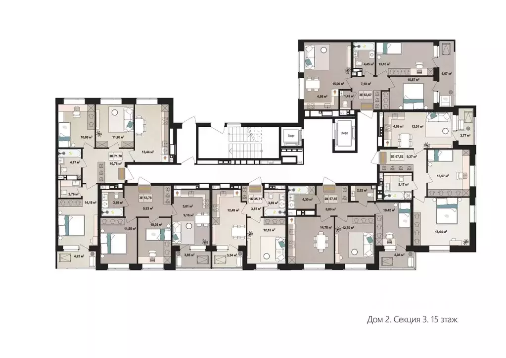 2-к кв. Удмуртия, Ижевск Воткинское ш., 61 (53.4 м) - Фото 2