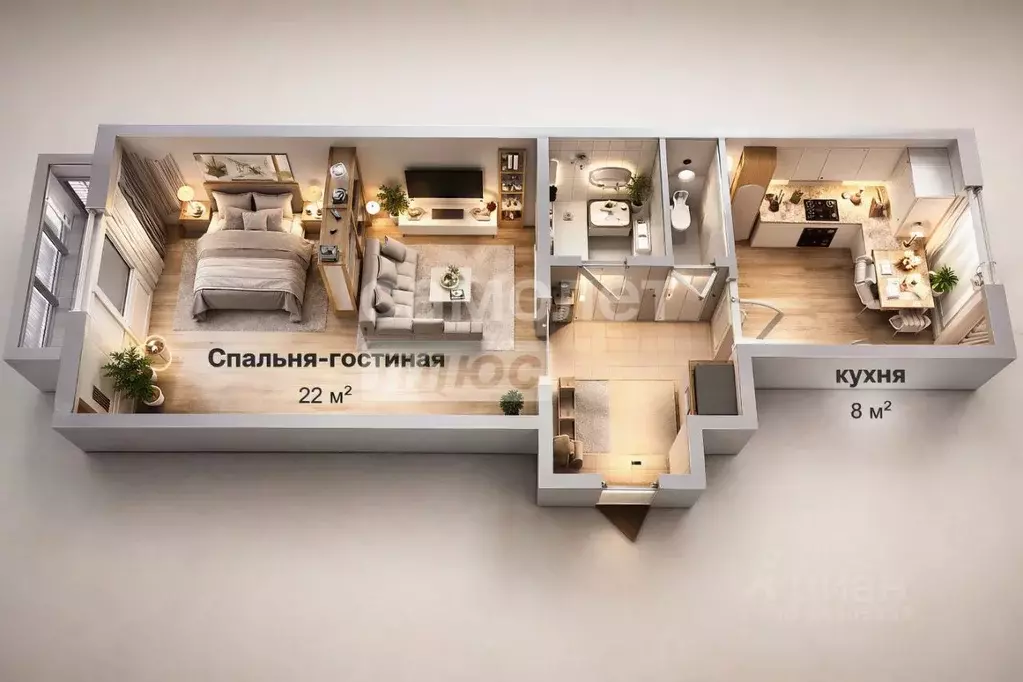 1-к кв. Москва Большая Филевская ул., 13 (40.9 м) - Фото 2