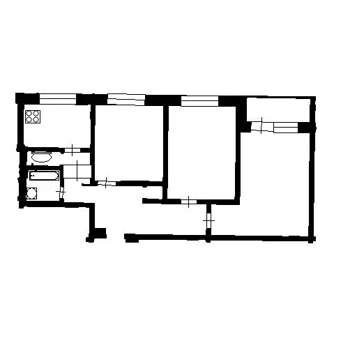 3-к кв. Москва Ленинский просп., 3 (60.0 м) - Фото 2