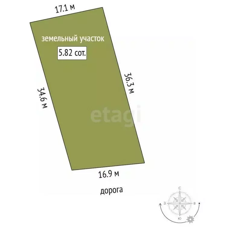 Участок в Башкортостан, Стерлитамак Заливное СНТ,  (5.82 сот.) - Фото 2