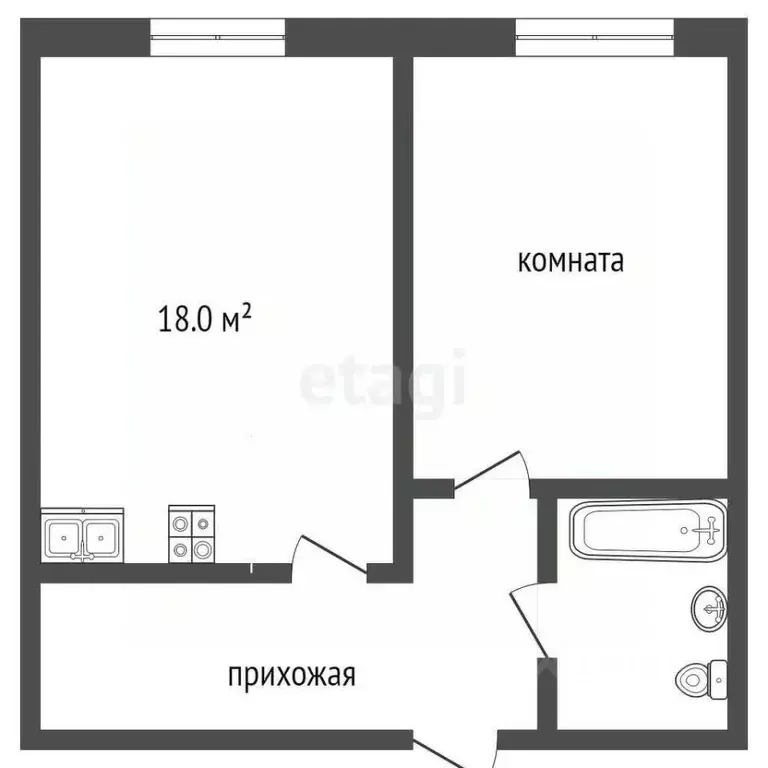 1-к кв. Краснодарский край, Анапа проезд Золотой Берег, 2Е (52.0 м) - Фото 1