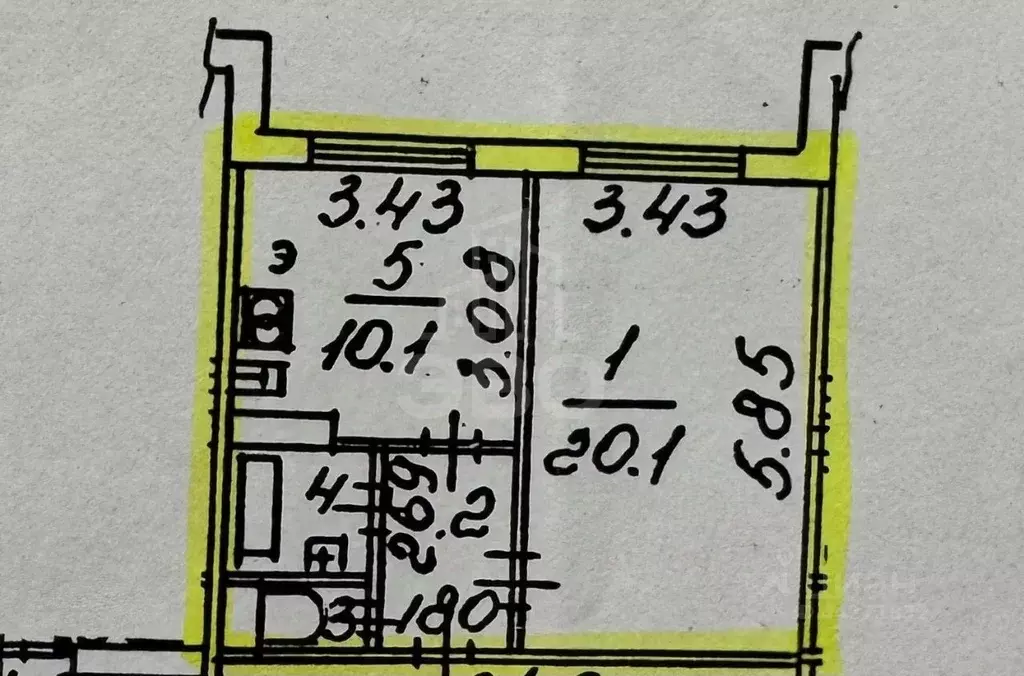 1-к кв. Санкт-Петербург ул. Уточкина, 1К1 (38.6 м) - Фото 1