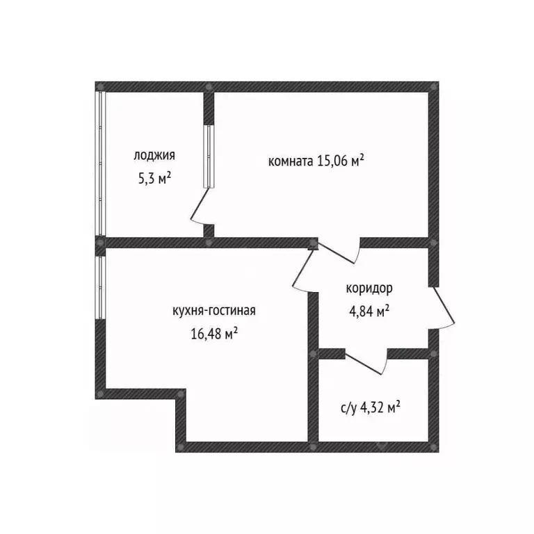 1-к кв. Краснодарский край, Краснодар Любимово мкр, 2 (40.7 м) - Фото 2