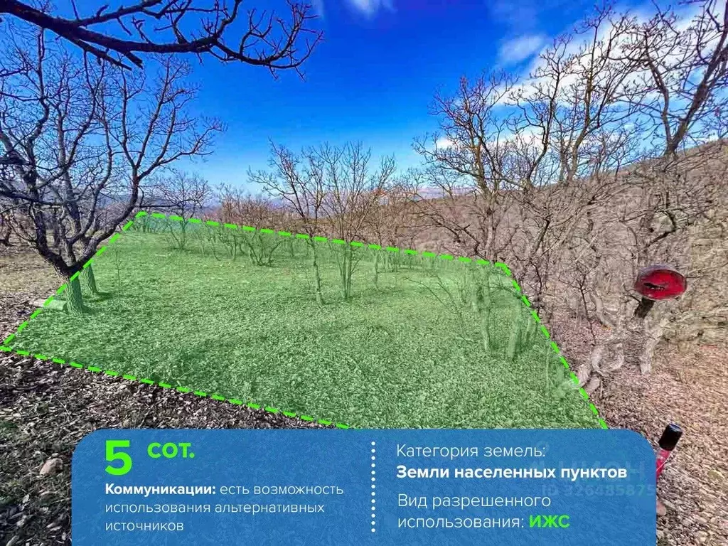 Участок в Крым, Алушта муниципальный округ, с. Приветное  (5.0 сот.) - Фото 1