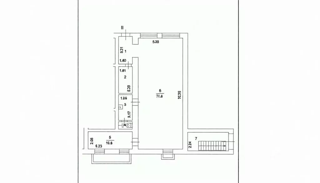 Помещение свободного назначения в Москва Смольная ул., 47 (111 м) - Фото 2