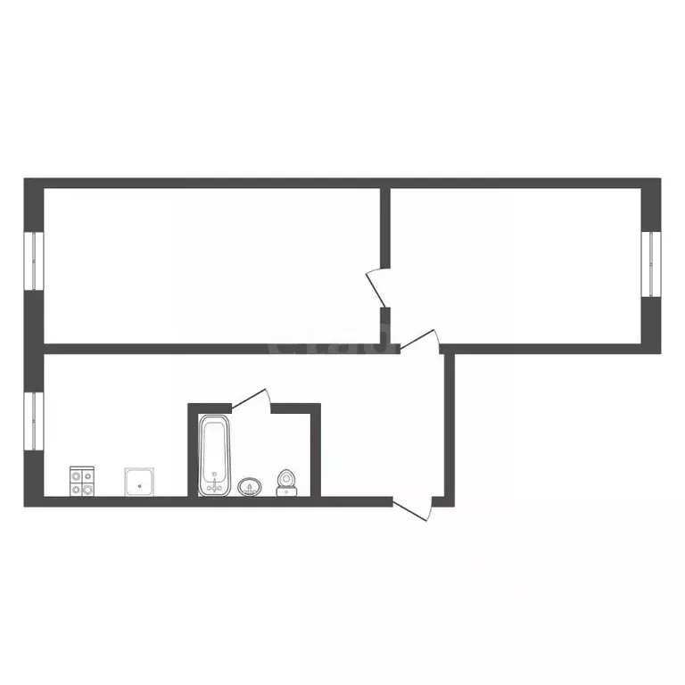 2-к кв. Тульская область, Богородицк ул. Победы, 41 (43.6 м) - Фото 2