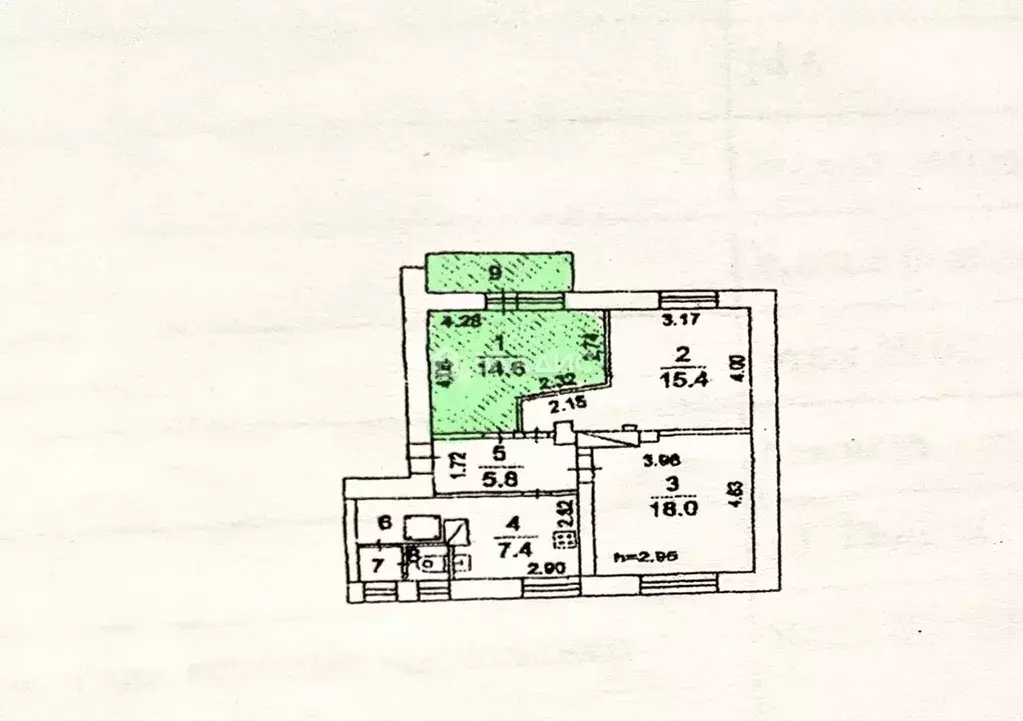 Комната Московская область, Люберцы Хлебозаводская ул., 8 (14.6 м) - Фото 2