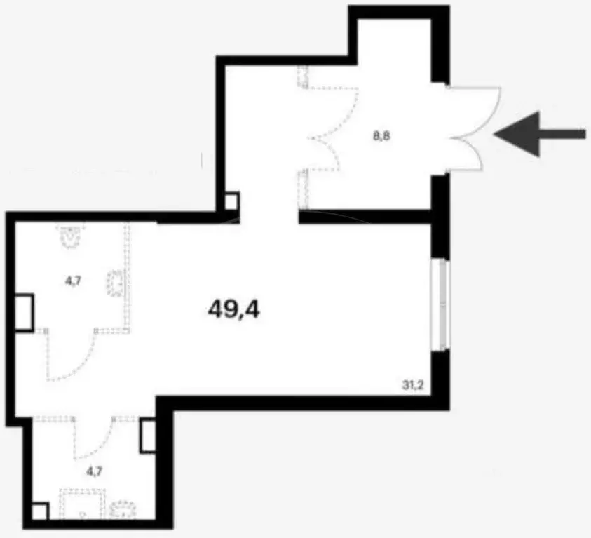 Торговая площадь в Московская область, Котельники Новая ул., 3 (49 м) - Фото 2