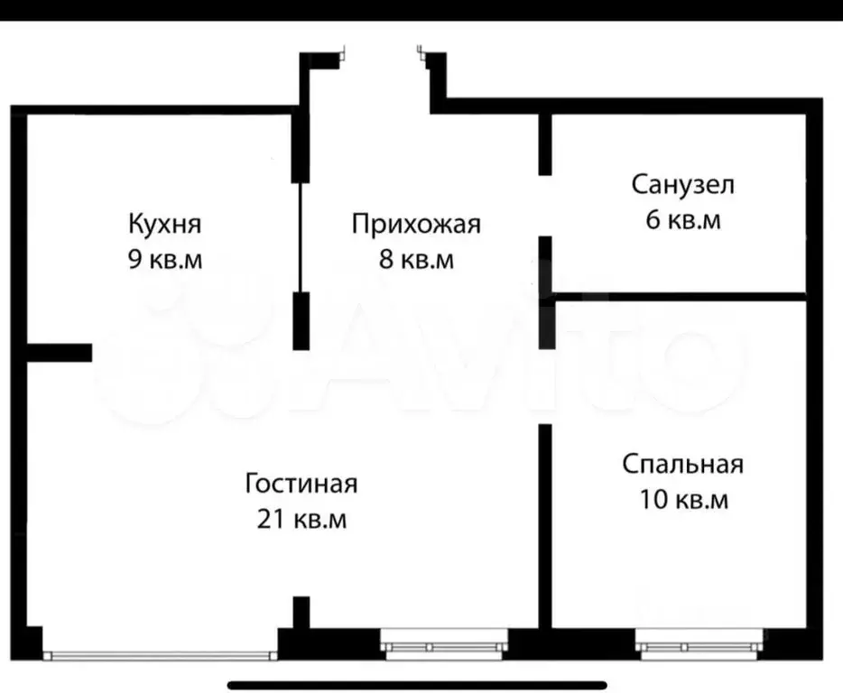 2-к. квартира, 54 м, 17/17 эт. - Фото 0
