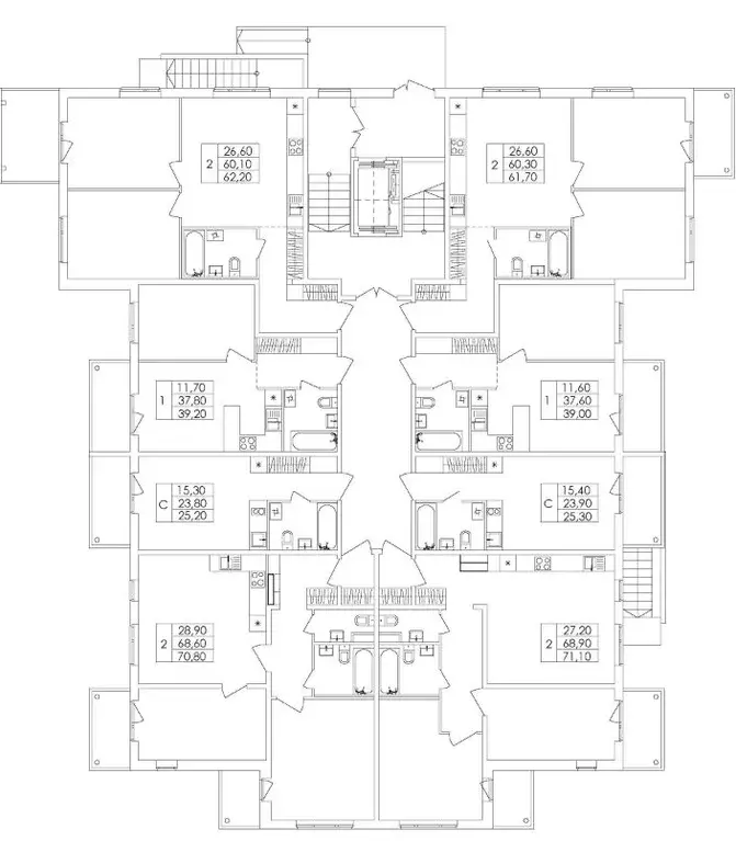 3-к кв. Ленинградская область, Всеволожский район, Дубровское ... - Фото 2