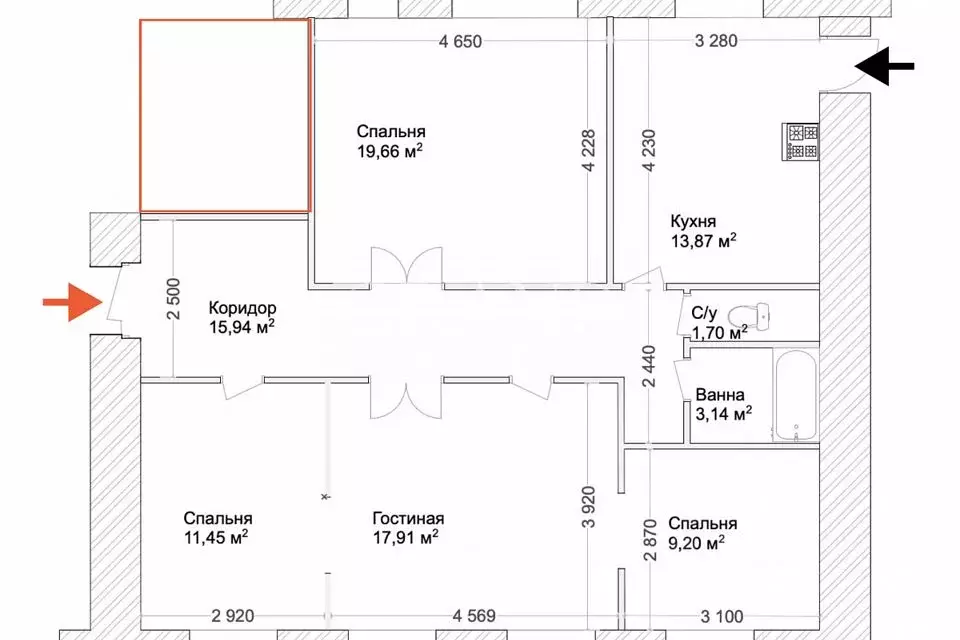 4-к кв. Москва Кремлевская наб., 1/9С9 (90.0 м) - Фото 2