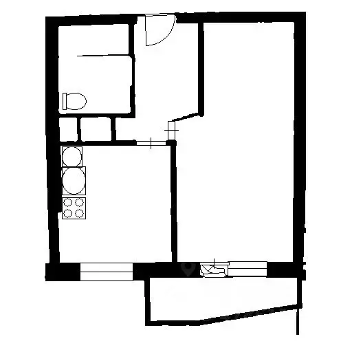 1-к кв. Санкт-Петербург ул. Среднерогатская, 12к1 (31.9 м) - Фото 2