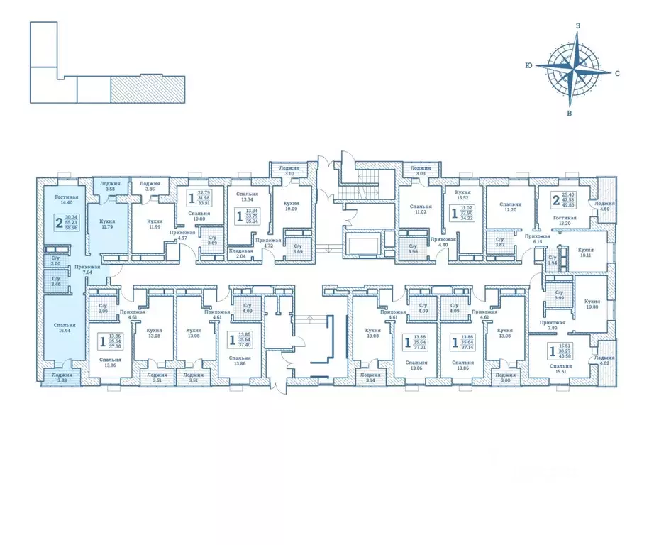 2-к кв. Московская область, Щелково городской округ, Монино пгт ... - Фото 2
