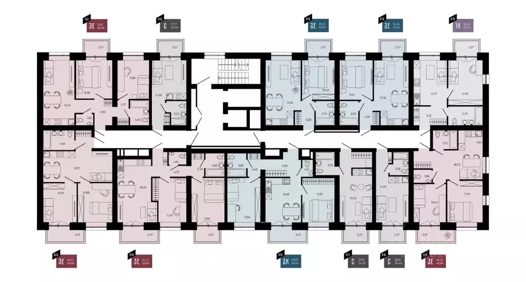 3-к кв. Пензенская область, Пенза ул. Тепличная, 55 (49.98 м) - Фото 2