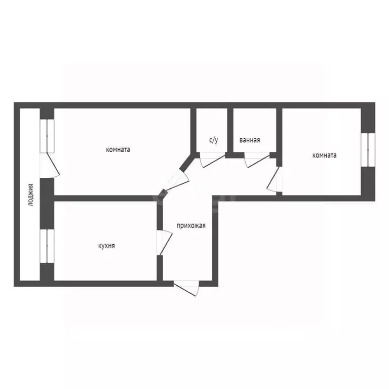 3-к кв. Курганская область, Курган Красномаячная ул., 49 (62.0 м) - Фото 2