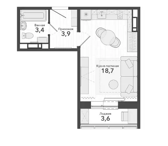 Продаётся квартира-студия, 29.6 м - Фото 0