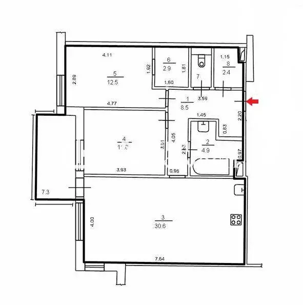 2-комнатная квартира: Санкт-Петербург, Барочная улица, 12 (75 м) - Фото 2