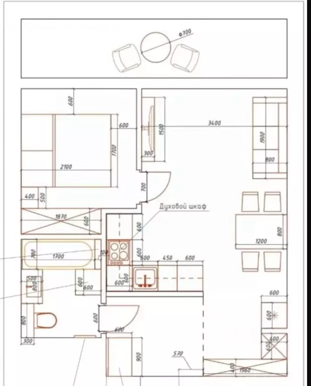 1-к кв. Татарстан, Казань ул. Алексея Козина, 9 (38.0 м) - Фото 2