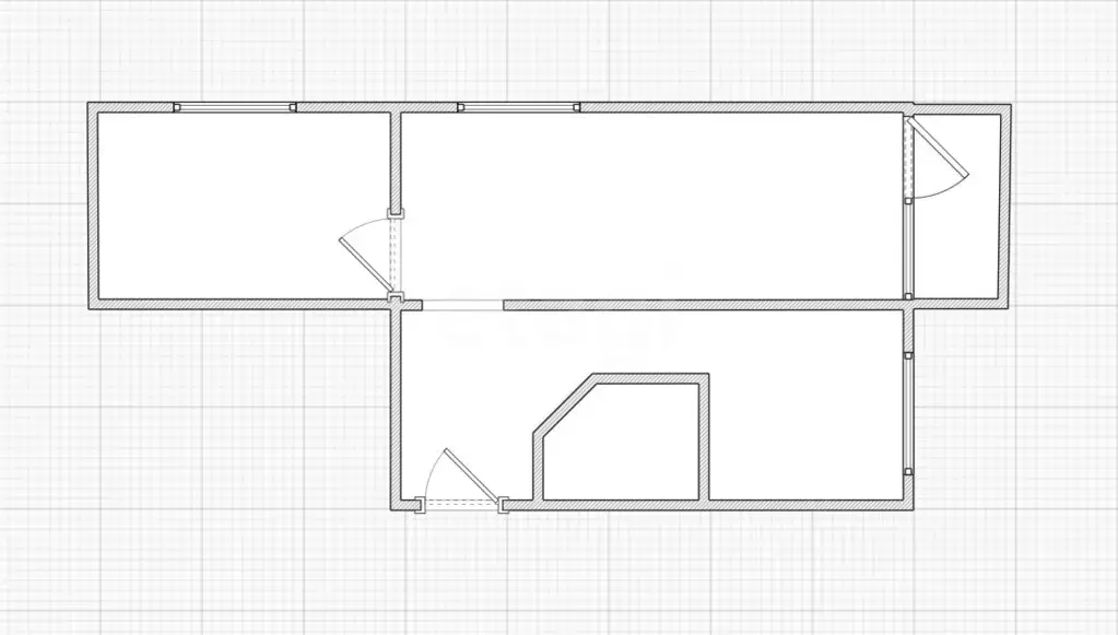 2-к кв. Тульская область, Тула ул. Марата, 194 (41.5 м) - Фото 1